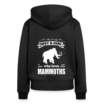 Juste une fille qui aime la tenue Mammut - Sweat à capuche zippé Premium bio Femme - noir - Dos - Julia (174cm)