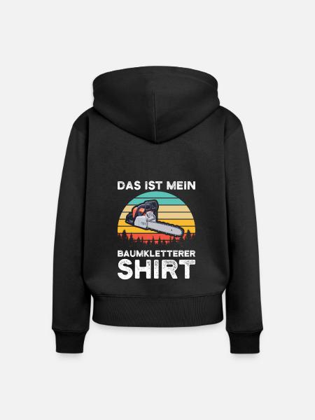 Baumkletterer Arborist Baumklettern Geschenk - Frauen Premium Bio Zip Hoodie - Schwarz