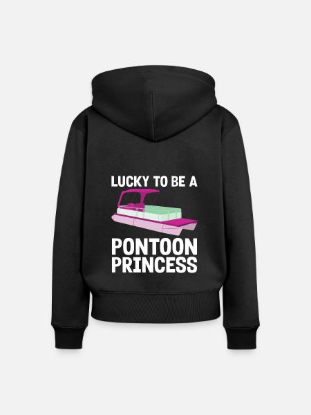 Ponton Pontonierboot Geschenk - Frauen Premium Bio Zip Hoodie - Schwarz