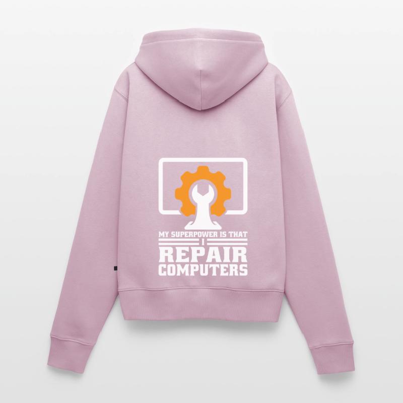 Technischer Support Computertechniker Technischer Frauen Premium Bio Zip Hoodie