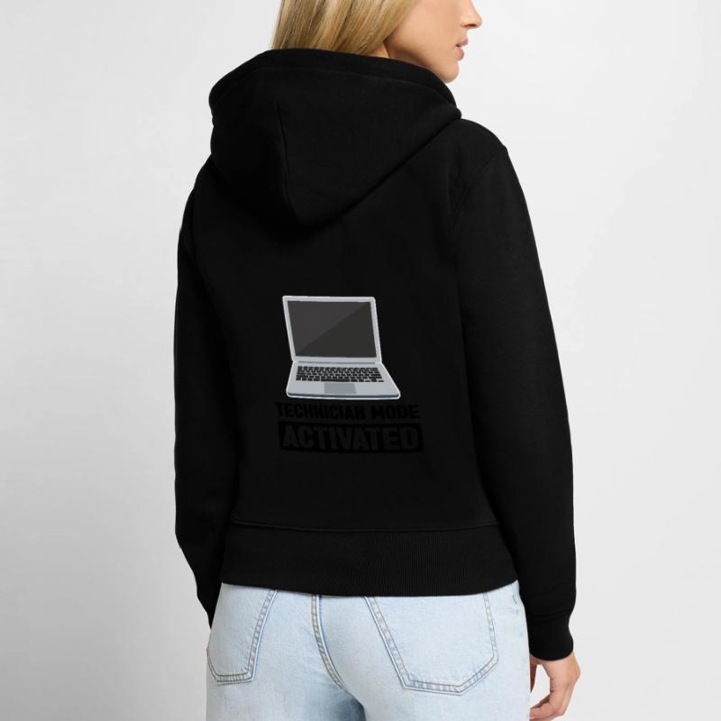 Technischer Support Computertechniker Technischer Frauen Premium Bio Zip Hoodie