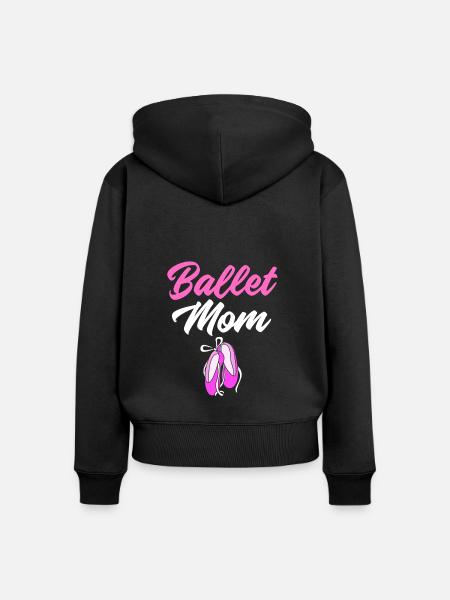 Ballett Ballett-Tänzerin - Frauen Premium Bio Zip Hoodie - Schwarz