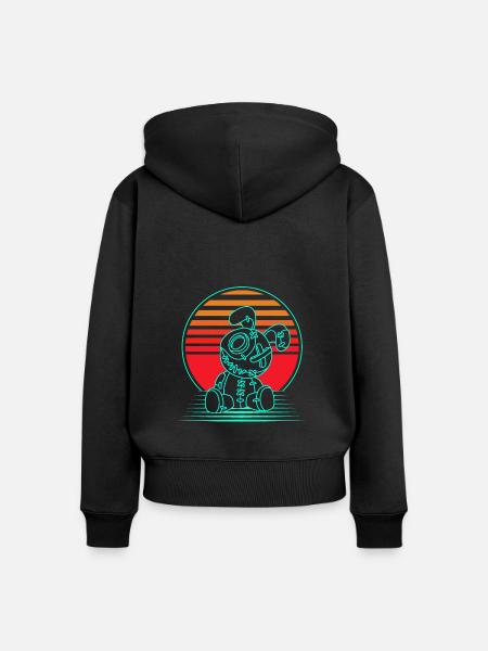 Voodoo - Frauen Premium Bio Zip Hoodie - Schwarz