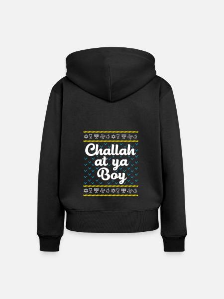Chanukkah - Frauen Premium Bio Zip Hoodie - Schwarz