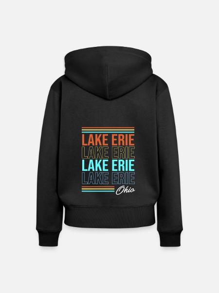 Great Lakes - Frauen Premium Bio Zip Hoodie - Schwarz