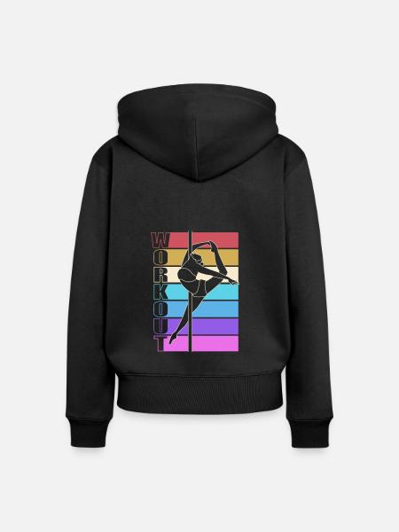 Pole Dance - Frauen Premium Bio Zip Hoodie - Schwarz