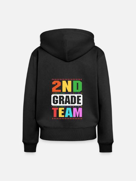 2. Klasse - Frauen Premium Bio Zip Hoodie - Schwarz