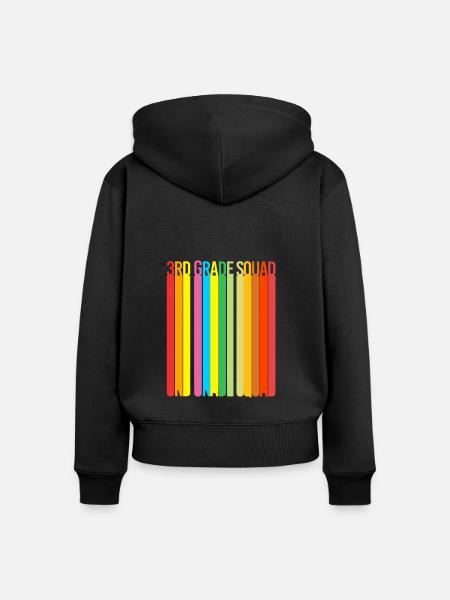 3. Klasse - Frauen Premium Bio Zip Hoodie - Schwarz