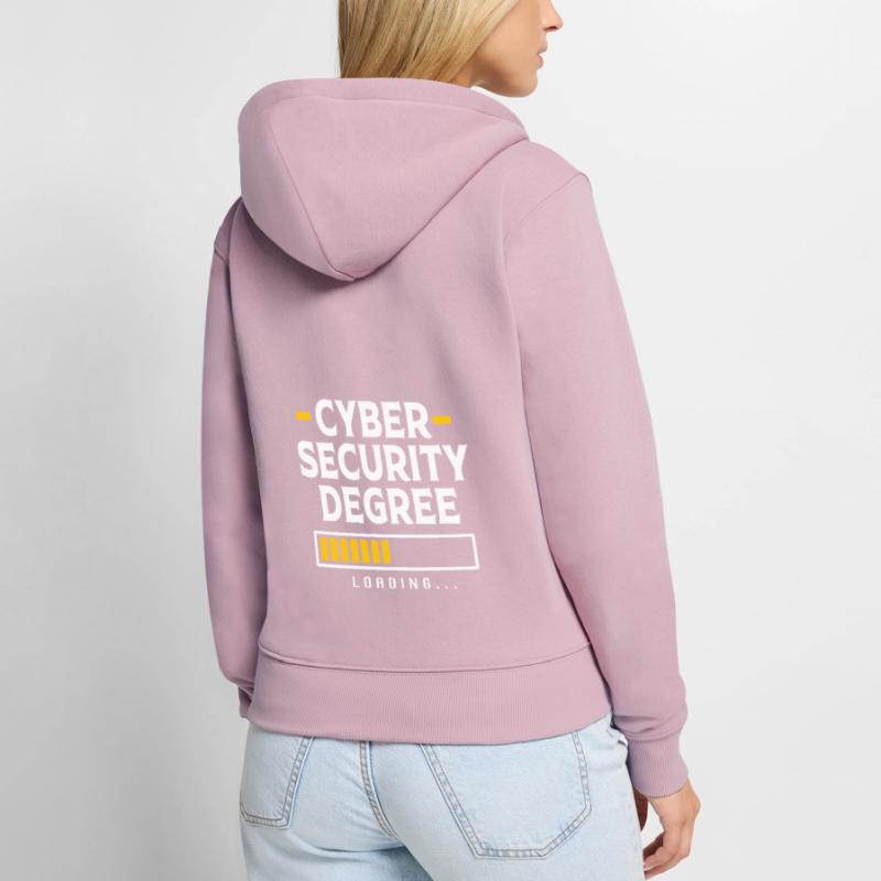 Cybersecurity Cyber Programmierer Hacker Frauen Premium Bio Zip Hoodie