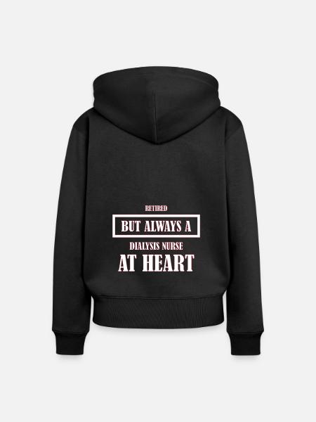 Dialyse Krankenschwester - Frauen Premium Bio Zip Hoodie - Schwarz