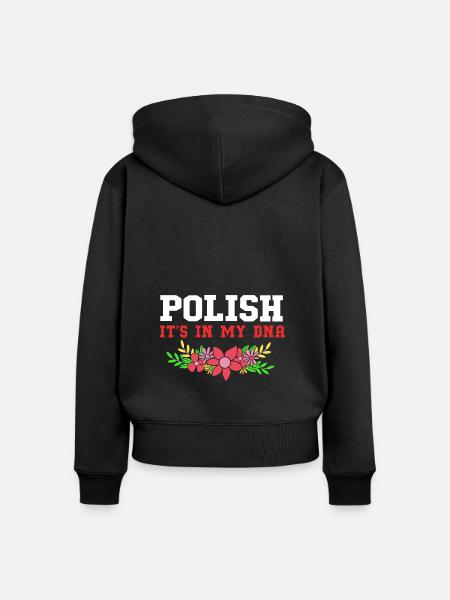 Polen Polnisch - Frauen Premium Bio Zip Hoodie - Schwarz