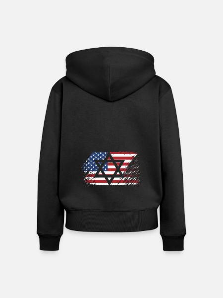 Chanukkah - Frauen Premium Bio Zip Hoodie - Schwarz
