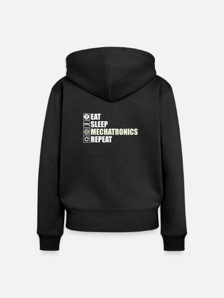 Mechatroniker - Frauen Premium Bio Zip Hoodie - Schwarz