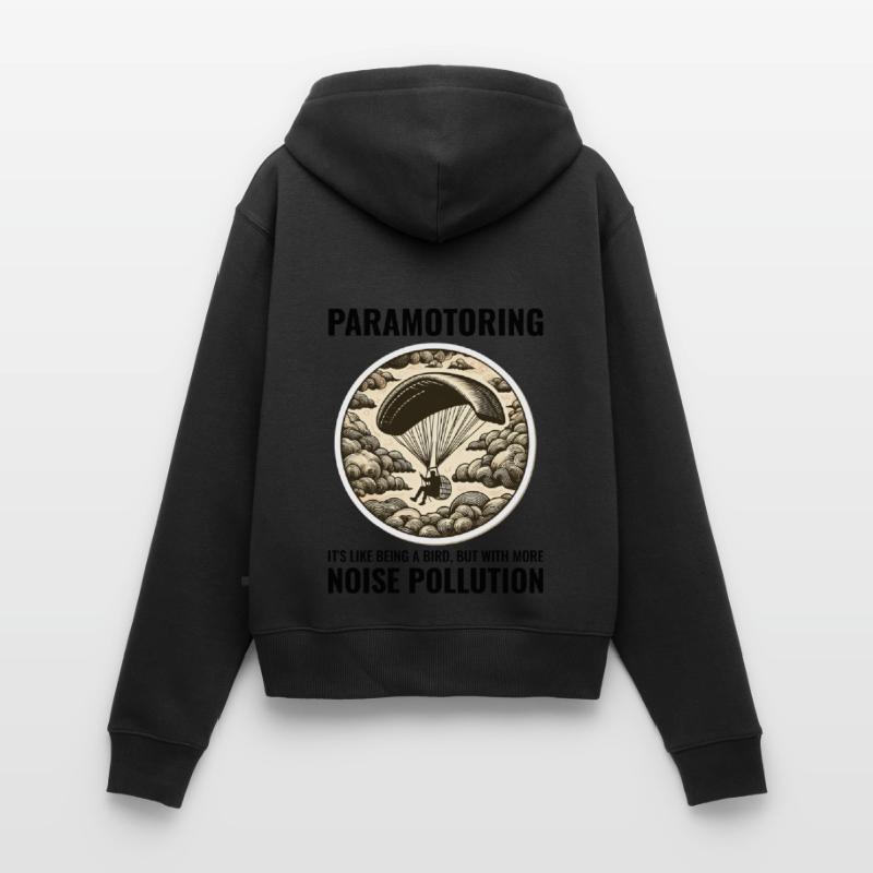 Paramotor Pilot Paramotoring Powered Paraglider Women's Premium Organic Zip Hoodie