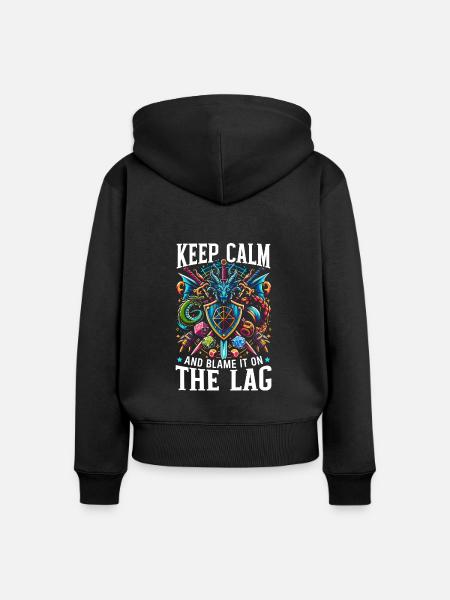 Rpg-gamer-gaming-videospiel-rollenspiel - Frauen Premium Bio Zip Hoodie - Schwarz