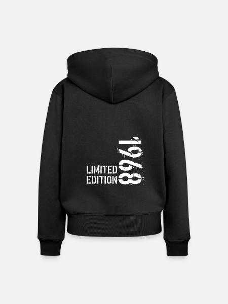 LIMITIERTE EDITION 1968 - Frauen Premium Bio Zip Hoodie - Schwarz