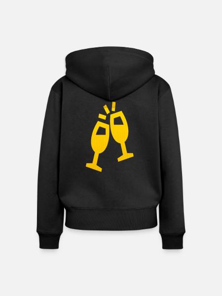 Cheers! - Frauen Premium Bio Zip Hoodie - Schwarz