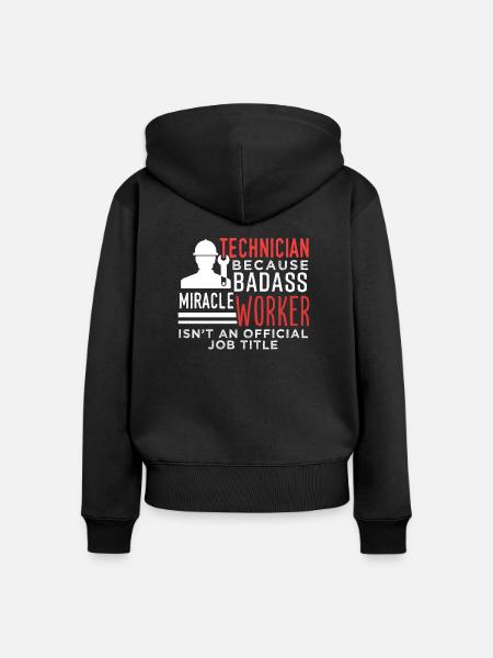 Techniker - Frauen Premium Bio Zip Hoodie - Schwarz