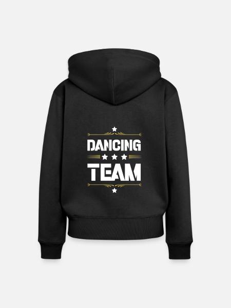Dancing Team - Frauen Premium Bio Zip Hoodie - Schwarz