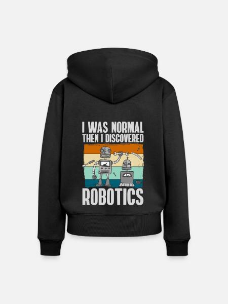 Maschine Mechanik Hobby Robotnik - Frauen Premium Bio Zip Hoodie - Schwarz