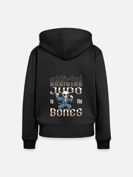 Judoka - Frauen Premium Bio Zip Hoodie - Schwarz