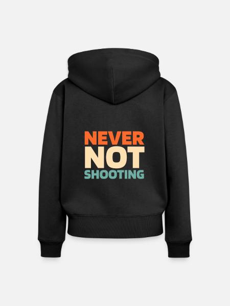 Airsoft - Frauen Premium Bio Zip Hoodie - Schwarz