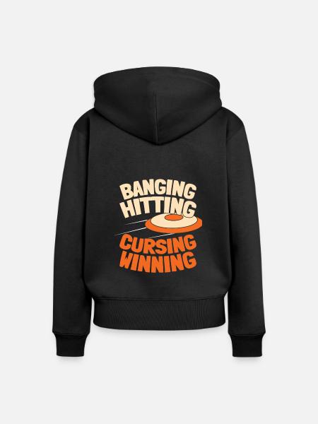 Frisbee Golf Disc Golf - Frauen Premium Bio Zip Hoodie - Schwarz