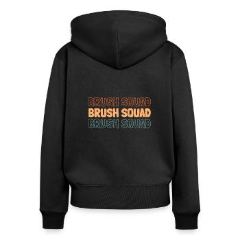 Schauspieler Kader - Frauen Premium Bio Zip Hoodie - Schwarz - Hinten - Julia (174cm)