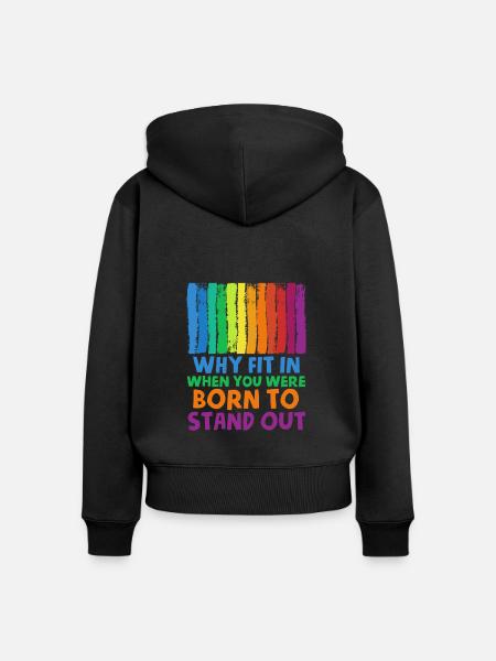 Autismus Autist - Frauen Premium Bio Zip Hoodie - Schwarz