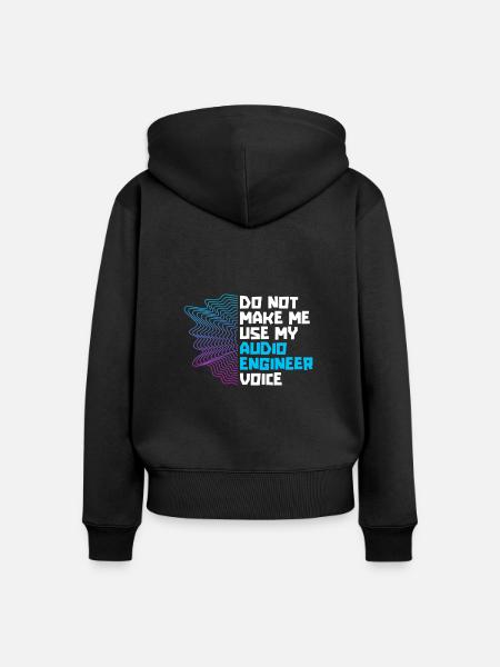 Tontechniker Sound Audio Engineer - Frauen Premium Bio Zip Hoodie - Schwarz