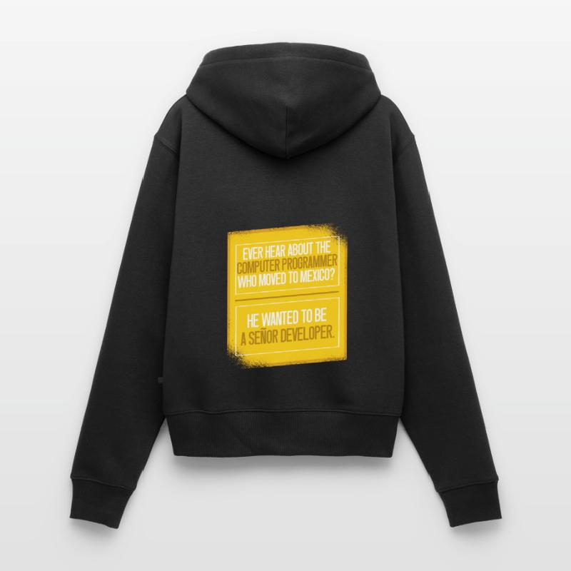 Programmeur Coder Développeur de logiciels Sweat à capuche zippé Premium bio Femme