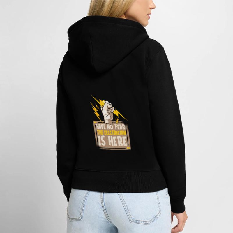 Electrician Electrical Engineer Electronics Technician Women's Premium Organic Zip Hoodie
