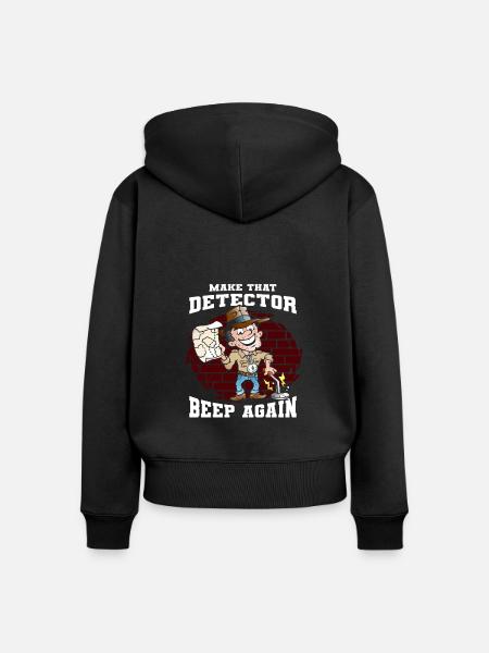 Schürfer - Frauen Premium Bio Zip Hoodie - Schwarz