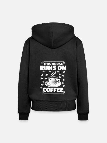 Krankenschwester - Frauen Premium Bio Zip Hoodie - Schwarz