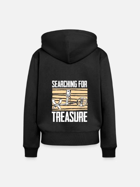 Schürfer Schürfen Schatz - Frauen Premium Bio Zip Hoodie - Schwarz