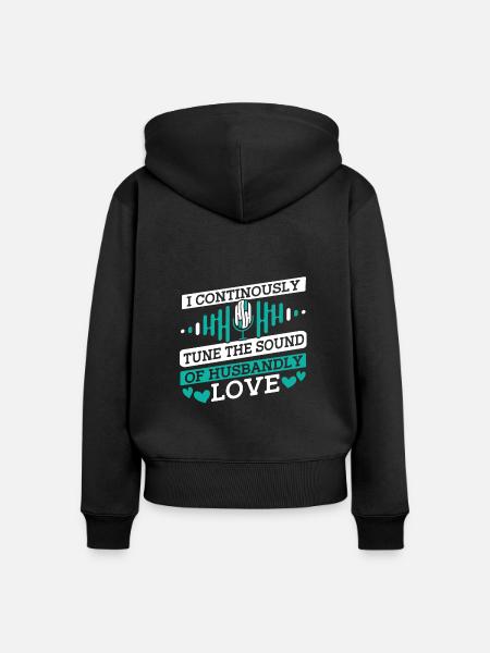 Tontechniker Toningenieur Tontechniker Ehemann - Frauen Premium Bio Zip Hoodie - Schwarz
