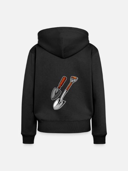 Hobbygärtner Garten - Frauen Premium Bio Zip Hoodie - Schwarz