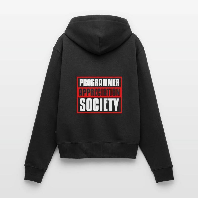 Société des programmeurs de développeurs Coder Sweat à capuche zippé Premium bio Femme