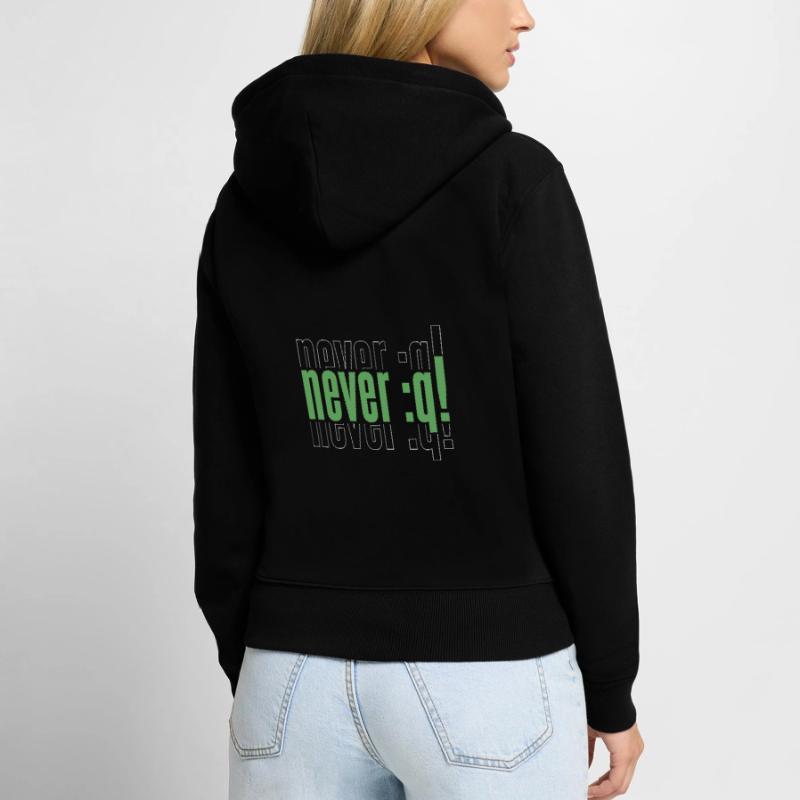 Entwickler Coder Programmierer Lustig Frauen Premium Bio Zip Hoodie