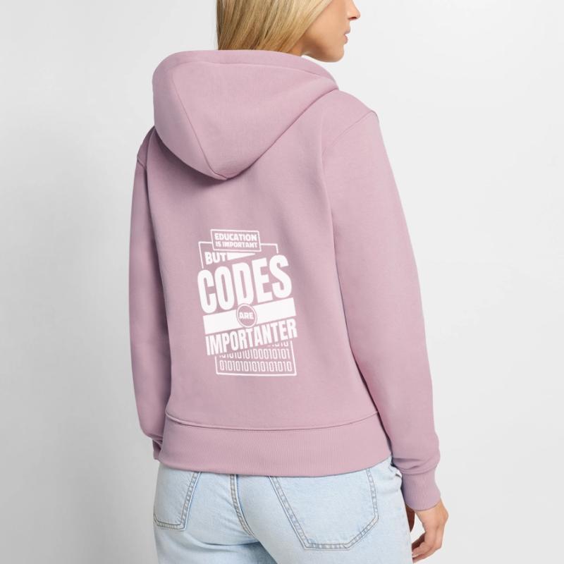 Developer Coder Programmer Funny Women's Premium Organic Zip Hoodie