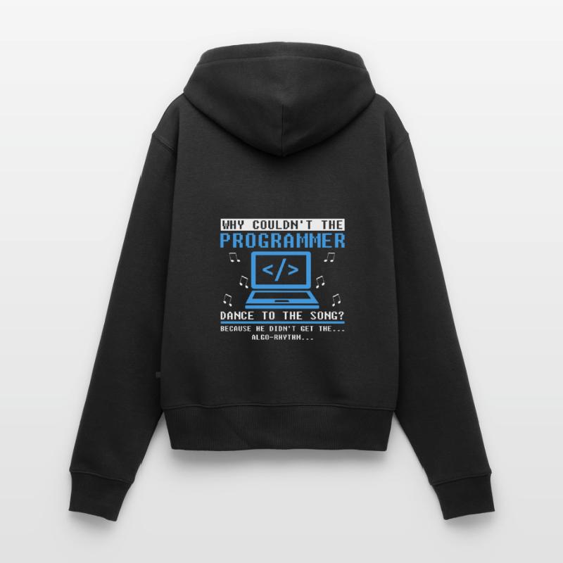 Développeur Coder Programmeur Comic Coding Sweat à capuche zippé Premium bio Femme