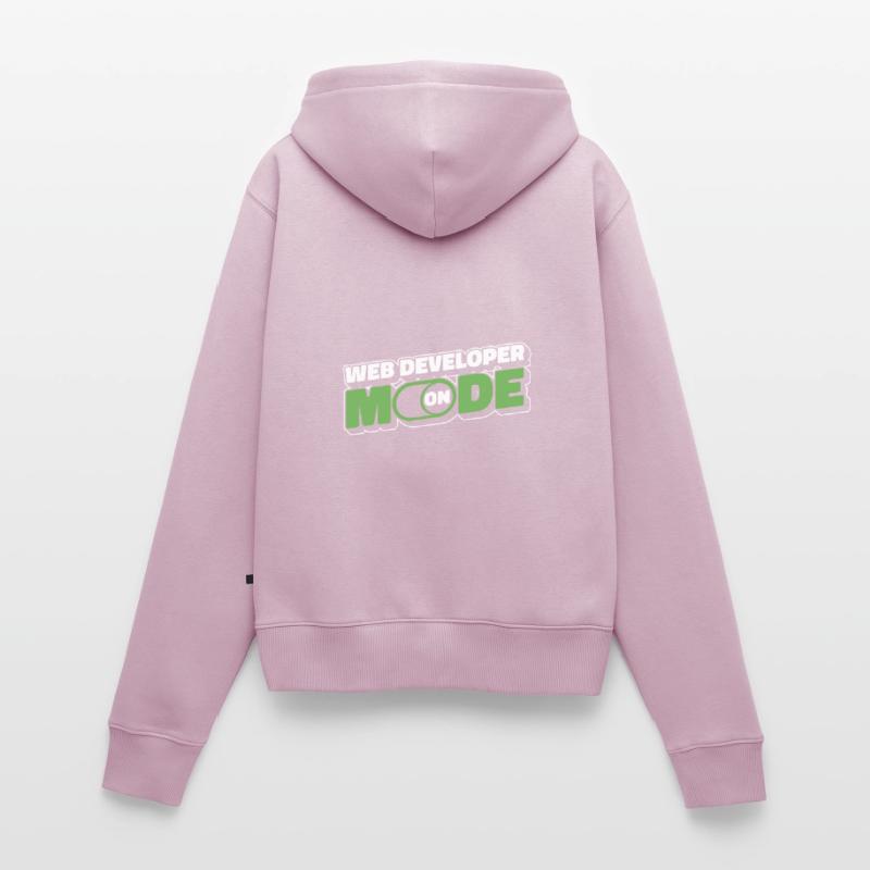 Web Developer Web Developer Mode On Women's Premium Organic Zip Hoodie