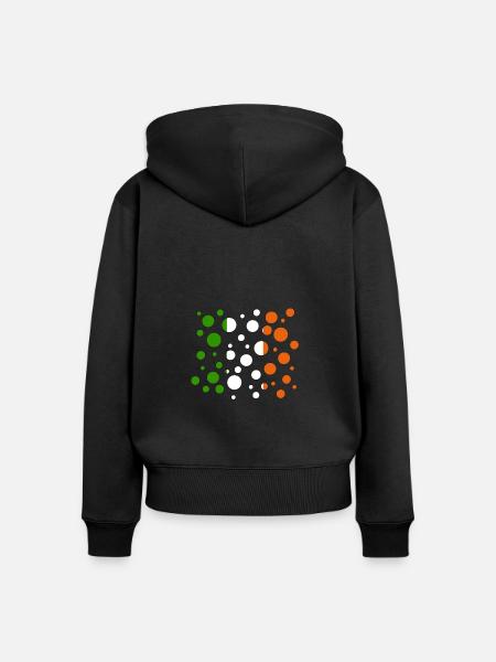 Ireland Irland - Frauen Premium Bio Zip Hoodie - Schwarz