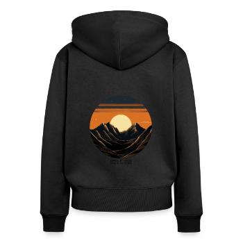 Celestial Dance 2024: America's Solar Spectacle - Women's Premium Organic Zip Hoodie - black - Back - Julia (174cm)