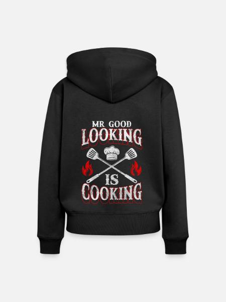 Koch Küchenchef Restaurant - Frauen Premium Bio Zip Hoodie - Schwarz