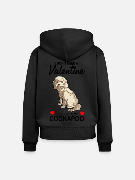 Cockapoo - Frauen Premium Bio Zip Hoodie - Schwarz
