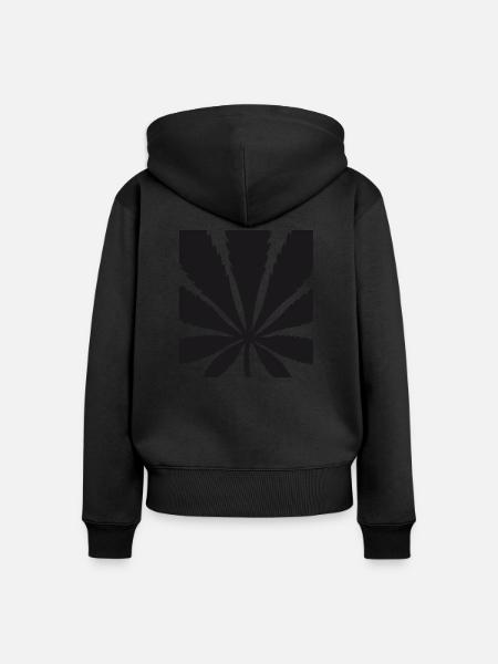 Smok - Frauen Premium Bio Zip Hoodie - Schwarz