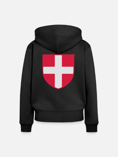 Savoyen - Frauen Premium Bio Zip Hoodie - Schwarz