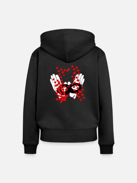MAG THIEF - Frauen Premium Bio Zip Hoodie - Schwarz