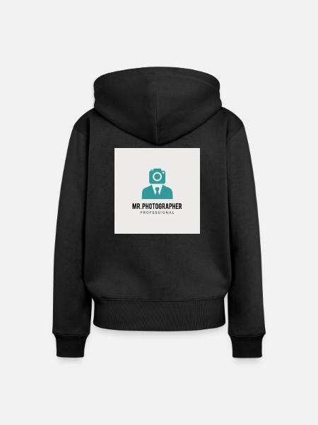 Fotograf - Frauen Premium Bio Zip Hoodie - Schwarz